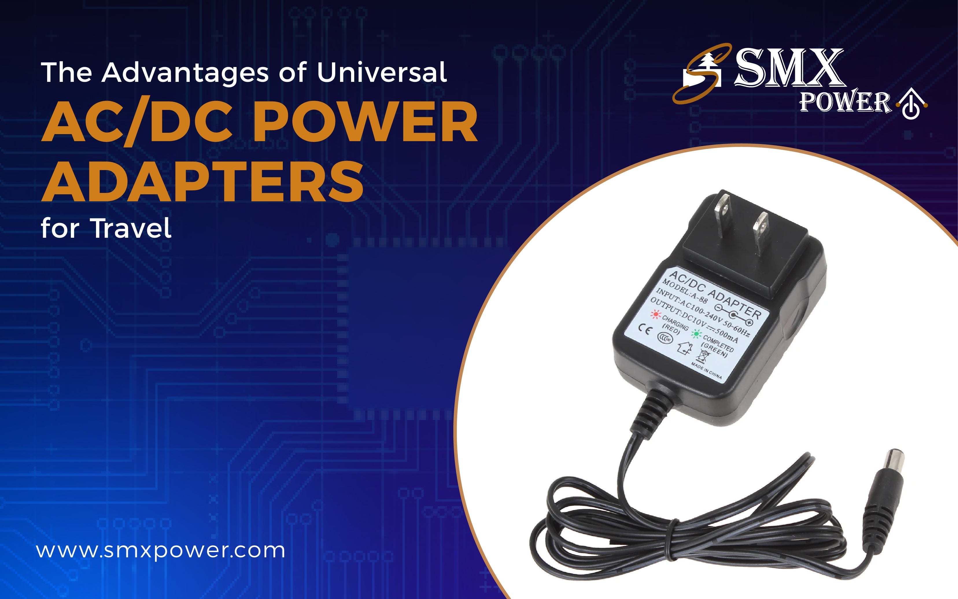 The Advantages of Universal AC/DC Power Adapters for Travel – SMX Power